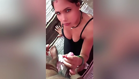 A brunette with a sexy ass is getting fucked by a stranger