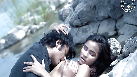 Matiskanya mermaid in sexy bikini and red dress going out