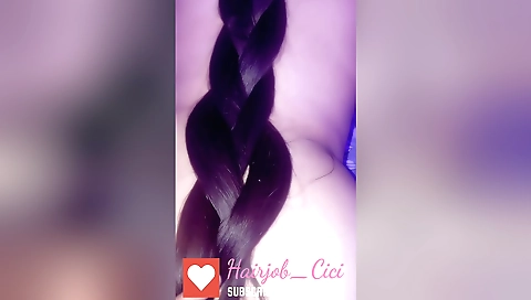 Brunette milf fucked on the bed by a long haired dude