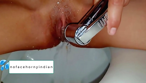 Indian girl with small tits is playing around on camera