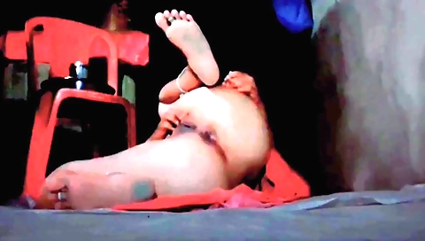 Indian housewife masturbating and giving a blowjob