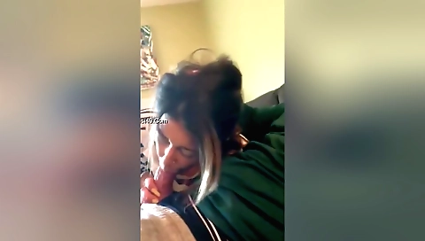 Brunette in sexy black dress fucked by a black dude