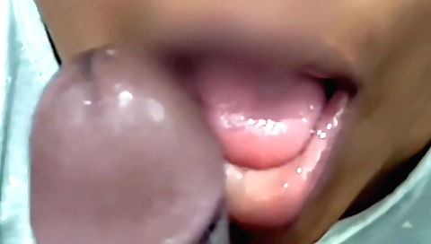 A blonde gets her mouth sucked and a big dick in a close up