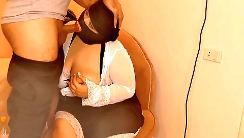 Indian chick with big tits and fat ass fucked by a teacher