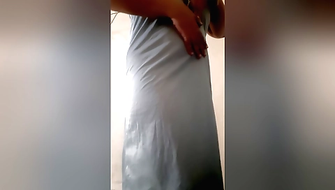 Indian Curvy Wife Doing Video Call For Her Husband