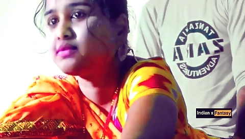 Bhabhi 19th century is in a kitchen with her partner