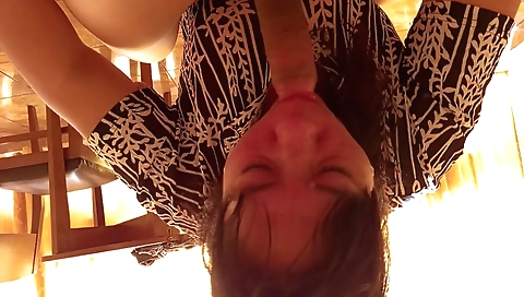 Slutty Indian brunette with a pair of big tanned nipples