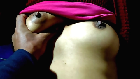 Indian brunette is having fun with her hubby in the kitchen