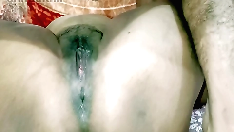 Amazing brunette amateur with hairy beard in porn clip