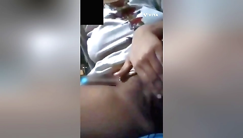 Busty Indian brunette babe with a hairy pussy and booty