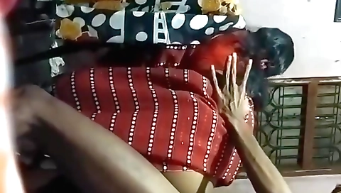 Indian woman fucks in doggy style and then plays with his snatch