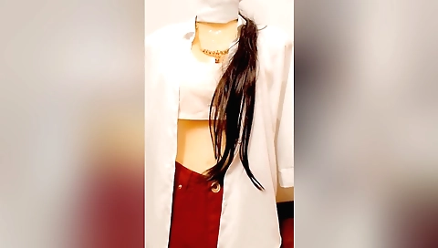 Blonde stepsister fucks her stepbrother in the office