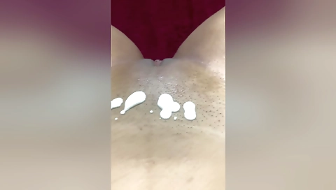 Busty girl in a tight white dress gets screwed by a big dong