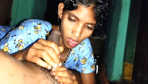 Indian teen is getting her mouth fucked by her stepbrother