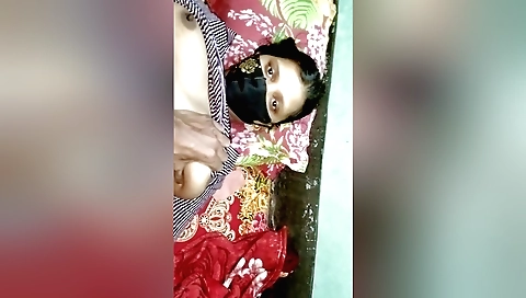 Amateur brunette with hairy pussy gets fucked hard