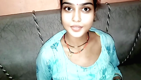 Indian woman in sexy lingerie moves body in the bedroom