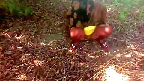 Sexy solo amateur indian in a sexy dress and heels