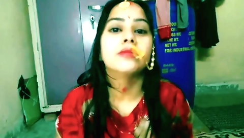 Amateur brunette fucks her pussy and ass in POV video