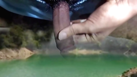 Indian woman in a pink bikini with a hot cock today