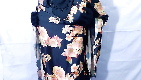 Amateur indian solo female fucked by a man in a home