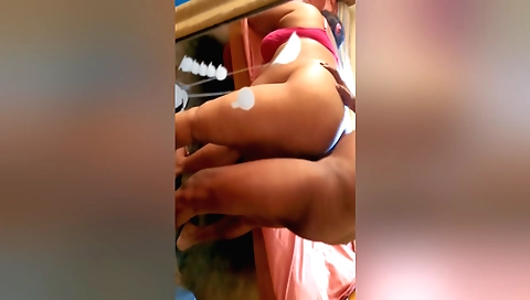 Indian wife gets banged in the doggy style in homemade porn