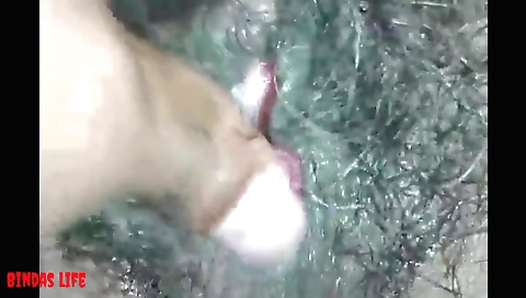 Indian sex toy of her boyfriend is so hard it feels like a dick