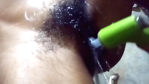 Indian hairy babe in a black dress giving a amateur fuck video