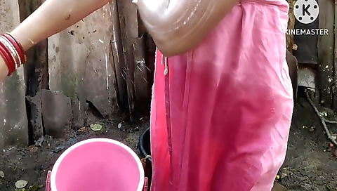 Sexy brunette shows her cute body on a sofa in kitchen