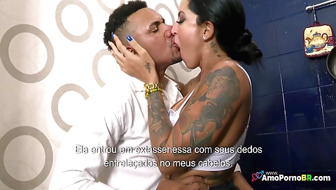 Busty indian milf gets her pussy fucked by her bestie