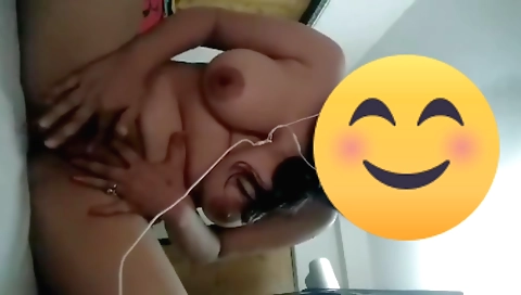 Amateur indian brunette plays with herself on the webcam