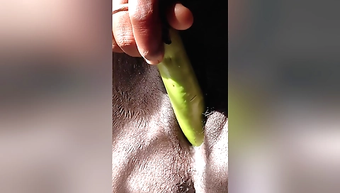 Mallu uses her vibrator to satisfy her hairy pussy