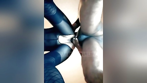 Amateur shemale shows off her tits and pussy on cam