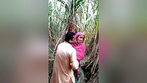 Free outdoors fucking with busty brunette and a boy