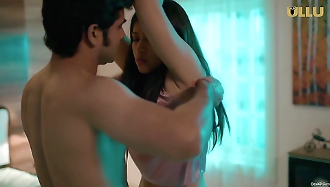 Sexy brunette with a nice smile is the first to come to the internet