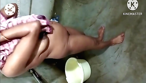 Indian Desi Hot Milf Going To Bathroom And Her Stepson Fuck Her