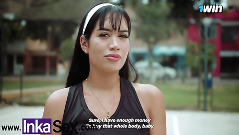 Indian teen in a volleyball game is caught in the middle