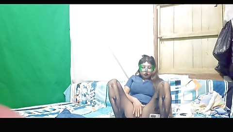 Sexy nurse in a sexy outfit with a big ass and sexy stockings