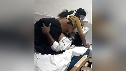 Indian brunette fucked by a guy in a hot homemade scene